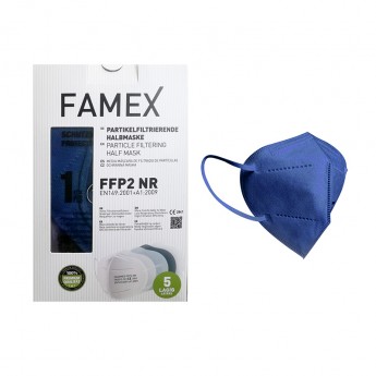 Famex Μάσκα Προστασίας FFP2 Particle Filtering Half NR Midnight Blue 1 τμχ