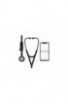 3M™ Littmann® CORE Digital Stethoscope 8572 High Polish Rainbow Chestpiece, Black Tube, Stem & Headset