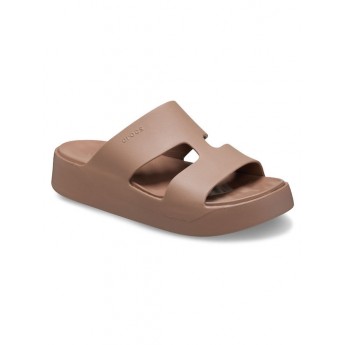 Crocs Getaway Platform H-Strap Latte