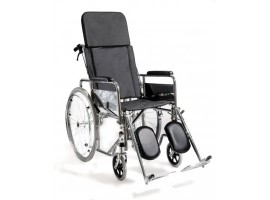 Αναπηρικό αμαξίδιο με ανακλινόμενη πλάτη μεταλλικό AC-49