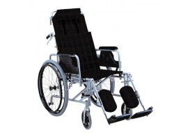 Αναπηρικό αμαξίδιο αλουμινίου με ανακλινόμενη πλάτη AC-59