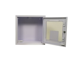 Κουτί επιτοίχιο μεταλλικό απινιδωτή 42,5 x 18 x 42,5cm με συναγερμό